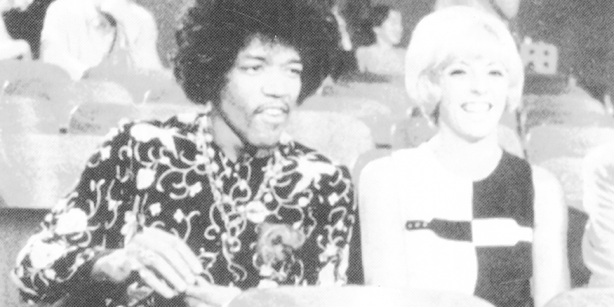 Liliane met Jimi Hendrix