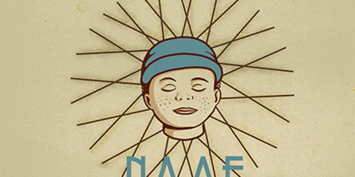 Tekening van hoofd in naaf